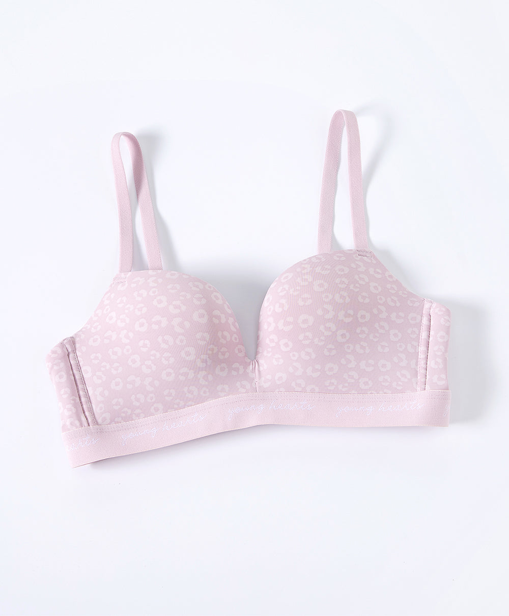 Charming Spring Wireless Push up 3/4 Cup Bra _ Pink