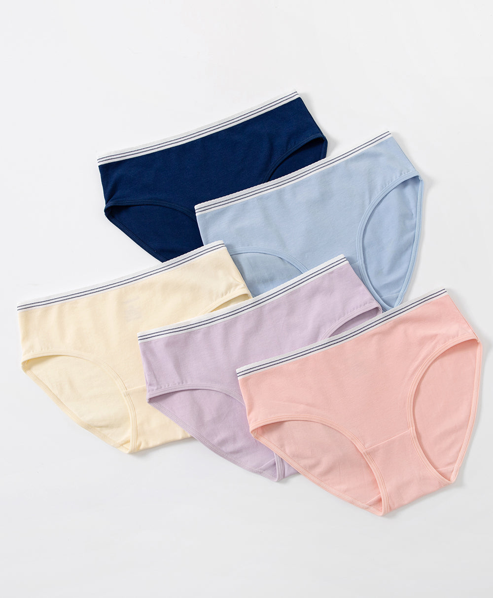 Varsity Brights Cotton 5-pack Midi Panties