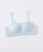 Lace Lolita Wireless Push up Bandeau Multiway Bra - Blue