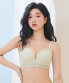 Young Hearts Push Up Bra - Charming Spring Wireless Push up 3/4 Cup Bra