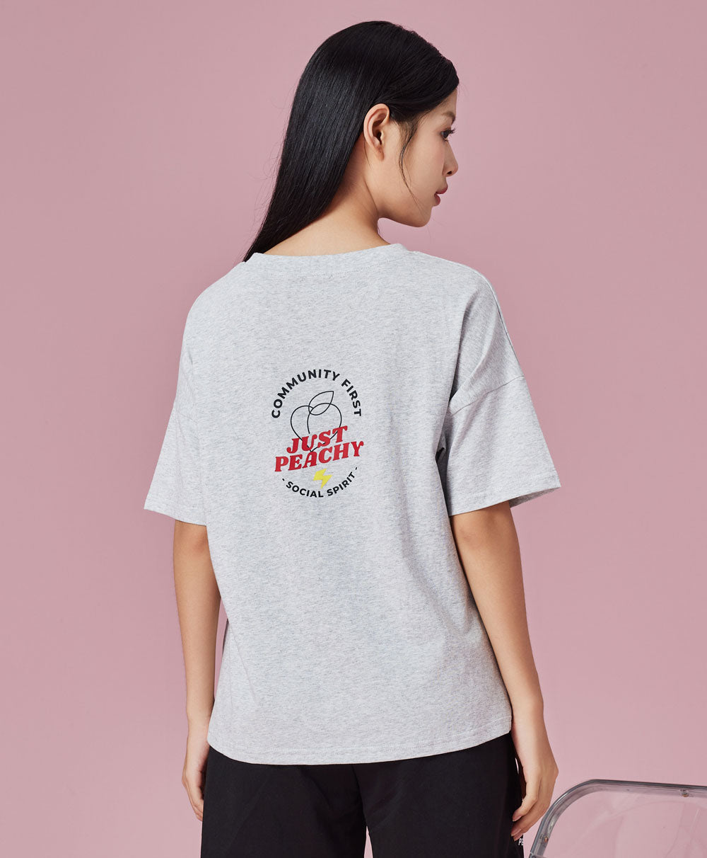 Peachy Social Loose-fit T-Shirt