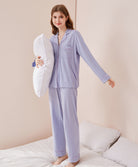 Young Hearts Cozy Minimalist Long Sleeves Pajama Set