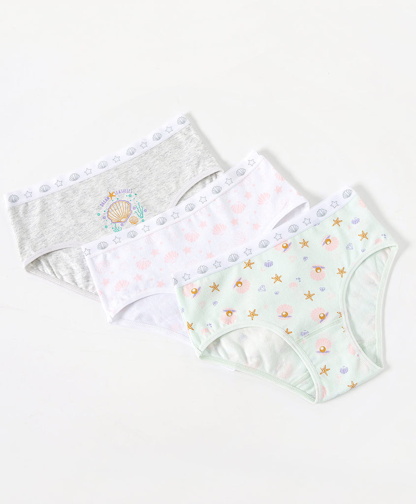 Dream Seashells Girl Mini 3-pack Panties