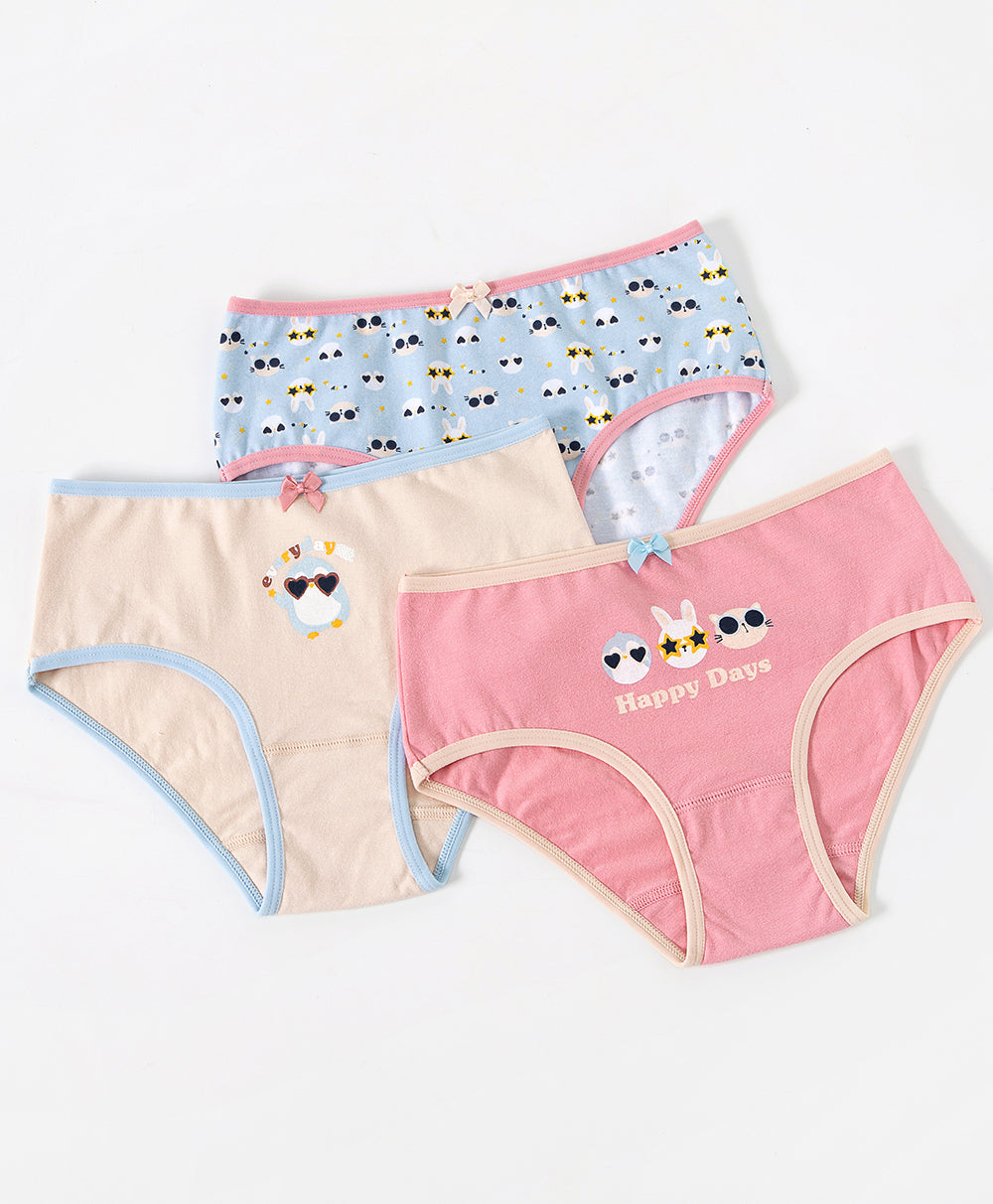 Happy Days Girls Mini 3-pack Panties – Young Hearts Sdn Bhd