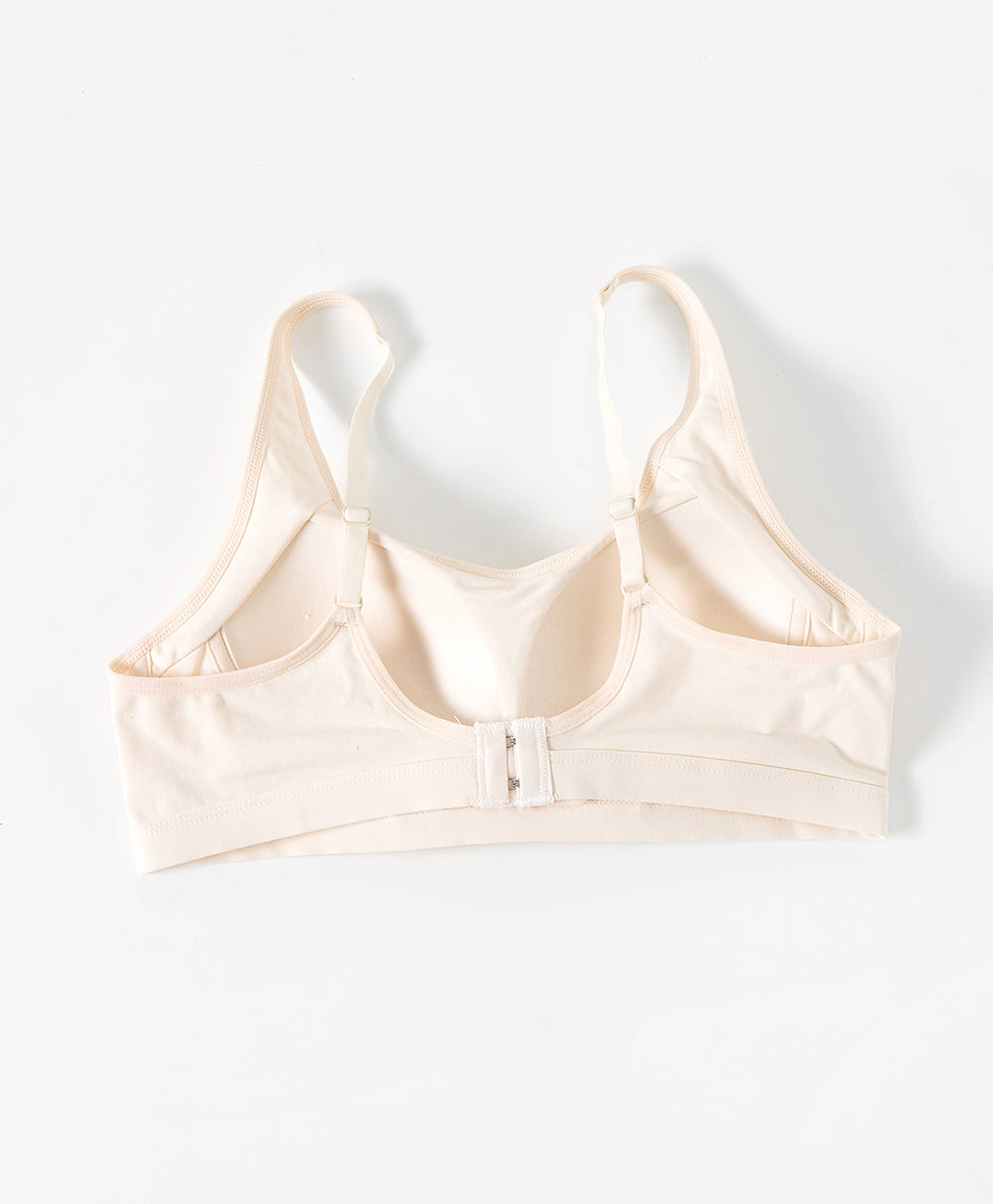 Junior Cotton Essential Front Vest with back hook Bra